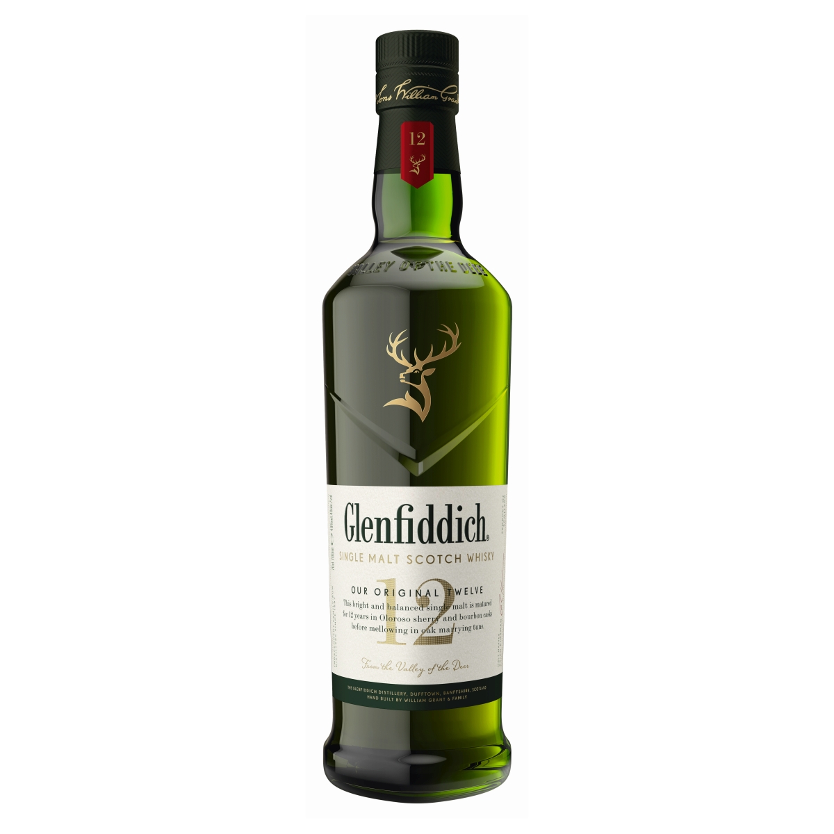 Glenfiddich | 12 Year Old – Our Original Twelve | Single Malt Whisky | 70cl