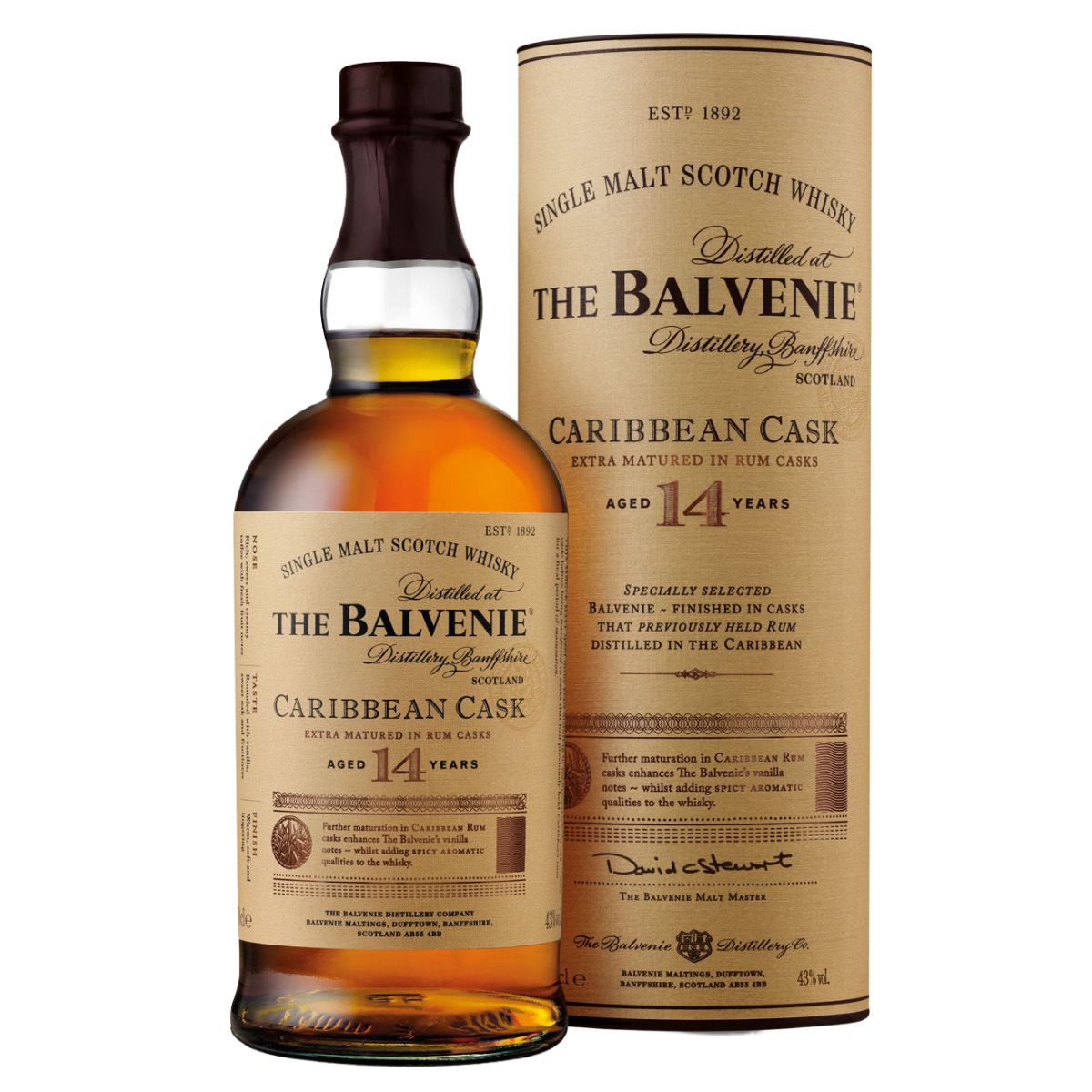 The Balvenie | 14 Year Old Caribbean Cask | Single Malt Whisky | 70cl