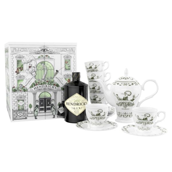 Hendrick's Tea Time Kit mit Porzellan Tassen und Teekrug