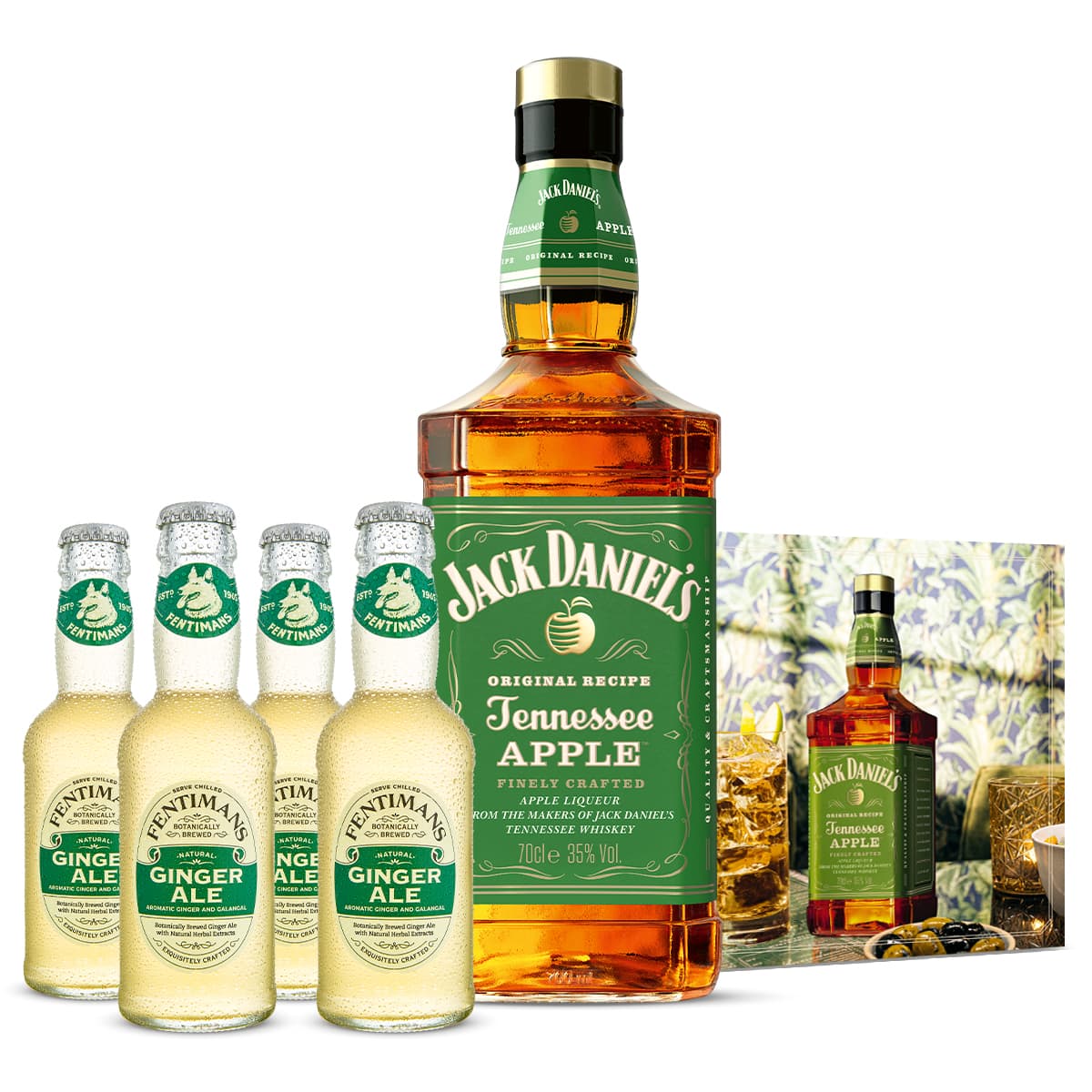 Jack Apple & Ginger Kit | Jack Daniel's Tennesse Apple mit 4 Ginger Ale