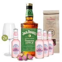 Jack Apple Summer Garden Kit | Jack Daniel's Tennesse Apple mit 4 Rose Lemonade & 2 Gläser