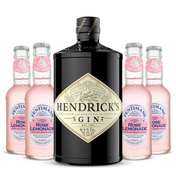 Gin & Rose Lemonade Kit | Hendrick’s Gin mit 4 Rose Lemonades