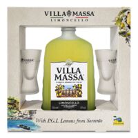 Villa Massa | Limoncello di Sorrento | Giftpack mit zwei Gläser | 70cl
